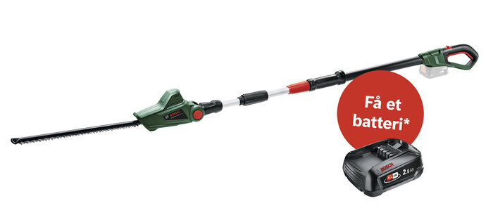 Bosch UniversalHedgePole 18 hækkeklipper m/teleskop